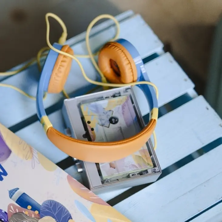 Słuchawki do Bajkofonu - pomarańczowe