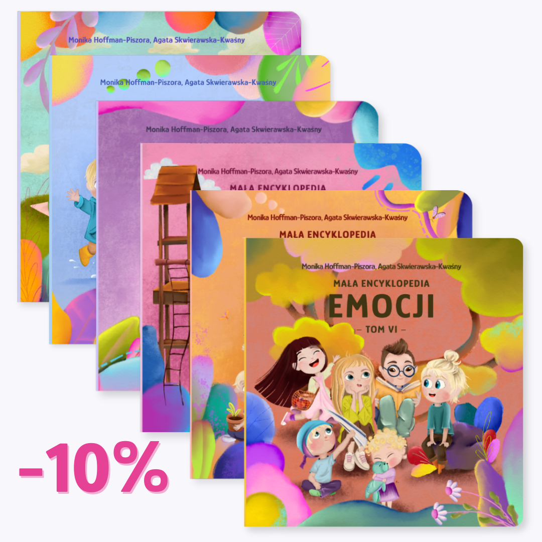 Zestaw wszystkich książeczek z serii „Mała encyklopedia emocji”