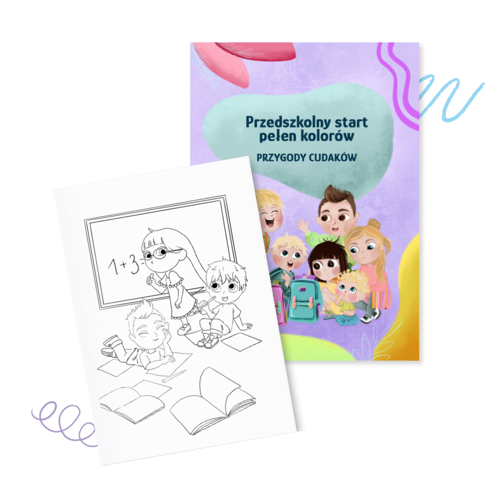kolorowanka dla przedszkolaków, prezent dla przedszkolaka, kolorowanka, przygody cudakow, dzieciaki cudaki