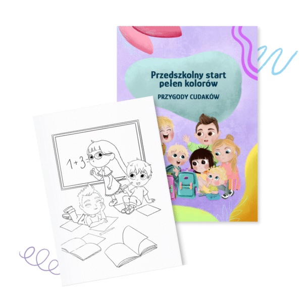 kolorowanka dla przedszkolaków, prezent dla przedszkolaka, kolorowanka, przygody cudakow, dzieciaki cudaki