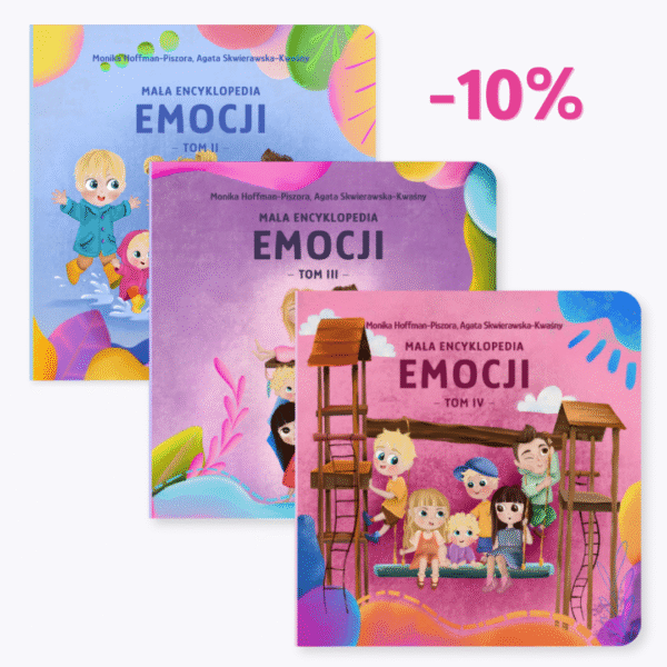 Zestaw książeczek "Mała encyklopedia emocji" TOM II + TOM III + TOM IV