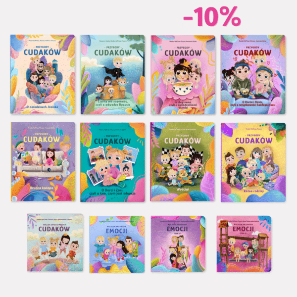 Zestaw 12 książek Przygód Cudaków
