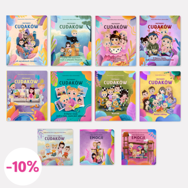 Zestaw 11 książek Przygód Cudaków