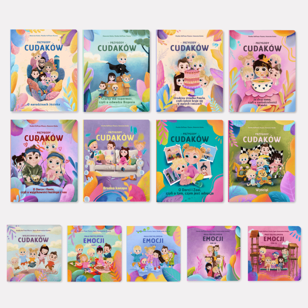 zestaw książek, Przygody Cudaków, monika hoffman-piszora, dzieciaki cudaki, książki dla dzieci, prezent dla dziecka, prezent na urodziny