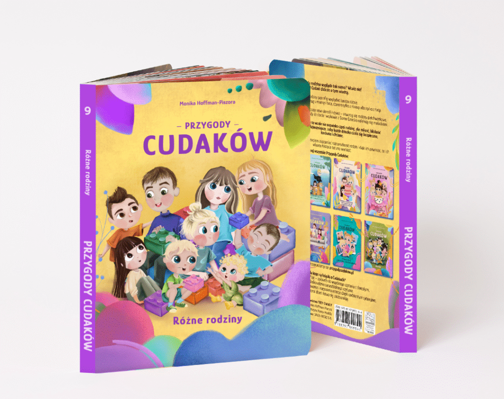 przygody cudaków tom 9, różne rodziny, dzieciaki cudaki, monika hoffman piszora, książki dla dzieci, rodziny patchworkowe