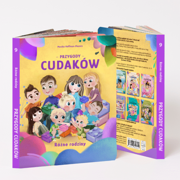 przygody cudaków tom 9, różne rodziny, dzieciaki cudaki, monika hoffman piszora, książki dla dzieci, rodziny patchworkowe