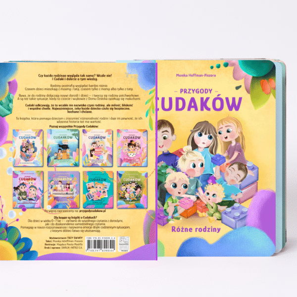 przygody cudaków tom 9, różne rodziny, dzieciaki cudaki, monika hoffman piszora, książki dla dzieci, rodziny patchworkowe