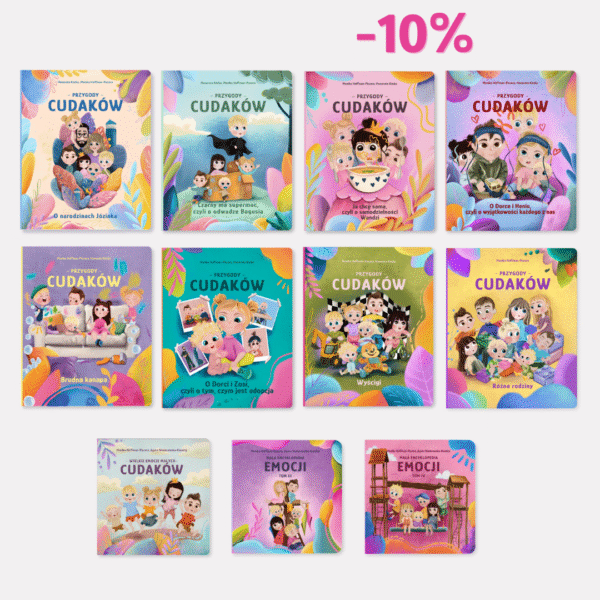 Zestaw 11 książek Przygód Cudaków