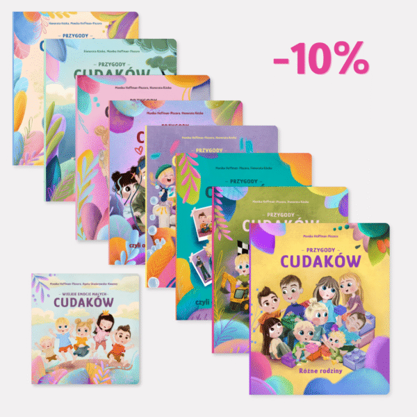 Zestaw książeczki TOM I, II, IV, V, VI, VII, VIII, IX + mini książeczka