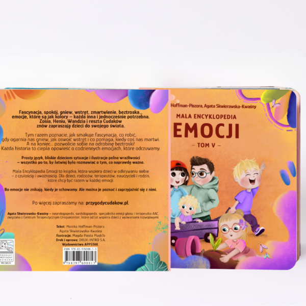 mala encyklopedia emocji, emocje dzieciaki cudaki monika hoffman ksiązki dla dzieci, prezent dla dziecka