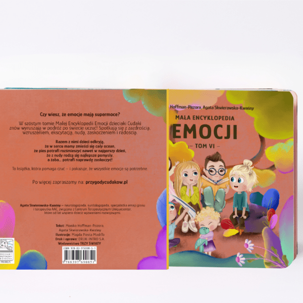 mala encyklopedia emocji, tom 6, emocje dzieciaki cudaki monika hoffman ksiązki dla dzieci, prezent dla dziecka